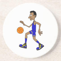 Dribble the ball drink coasters