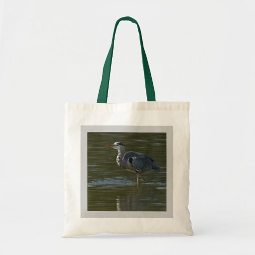 Dribbling Heron Canvas Bag