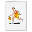 dribbling man basketball