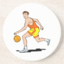 dribbling man basketball