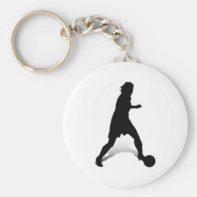 Dribbling Striker Keychains