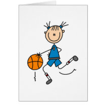 Dribbling The Basketball Card by stick_figures Dribbling The Basketball Card