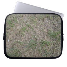 Dried grass texture laptop computer sleeve
