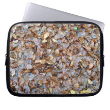 Dried leaves texture laptop sleeve