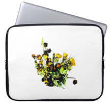 Dried Rose Arrangement yellow theme Laptop Computer Sleeves