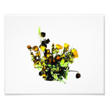 Dried Rose Arrangement yellow theme Photo Art