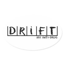 Drift Anti-Drug Oval Stickers