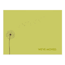 drift:  moving announcement postcards