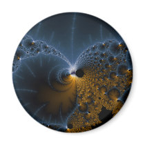 Drifting Jellies - Fractal Art Magnets
