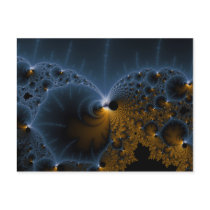 Drifting Jellies - Fractal Art Postcard