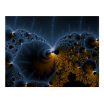Drifting Jellies - Fractal Art Postcard