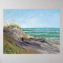 Driftwood on the Dune Print