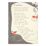 Driftwood Tree Swirl Direction Card Invitations