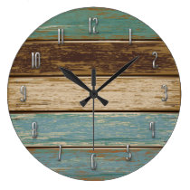 Driftwood Wall Clock at Zazzle