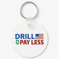 Drill America Pay Less keychains by AmericanElephant Drill America Pay Less keychains