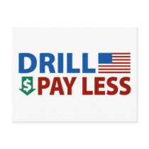 Drill America Pay Less postcards