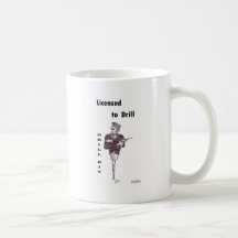 Drill Bit - Licensed to Drill Coffee Mugs