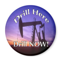 Drill Here Drill Now! magnet by marcacci Drill Here Drill Now! magnet