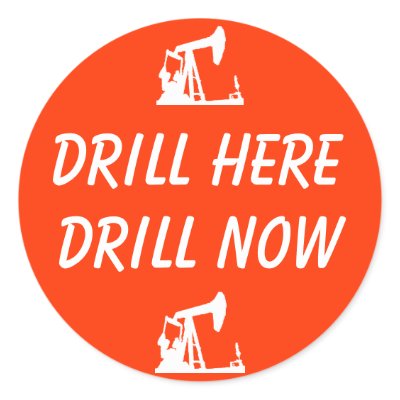 DRILL HERE, DRILL NOW Stickers by mikek92349