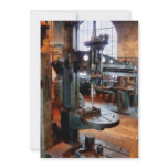 Drill Press Near Window Custom Invitations