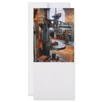 Drill Press Near Window Full Color Rack Card