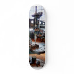 Drill Press Near Window Skate Board Deck