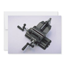 Drill press vice personalized invites