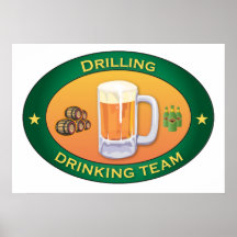 Drilling Drinking Team Poster
