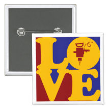 Drilling Love Pinback Buttons