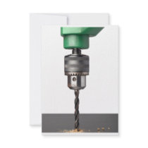 Drilling wood personalized invitations