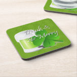 Drink & Be Merry Irish St Patricks Day cork coasters