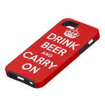 Drink beer and carry on iPhone 5 cover