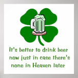Drink Beer Now Poster