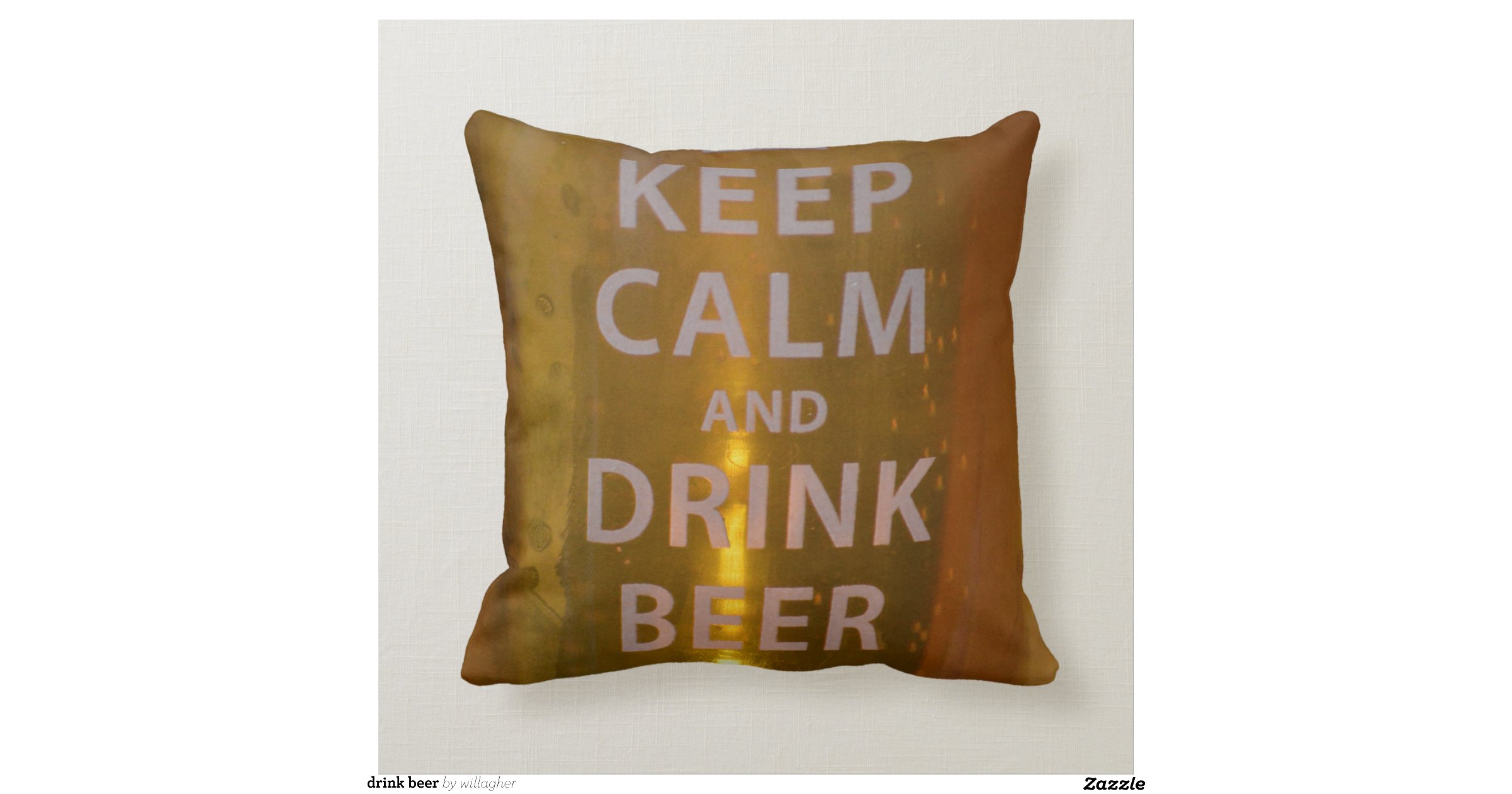 drink beer pillows Zazzle