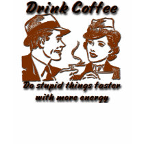 Drink Coffee Colored Ringer T t-shirts