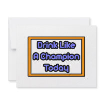 Drink Like a Champion Today invitations