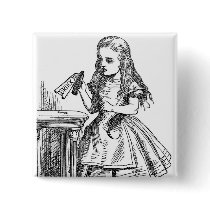 Drink Me (Alice in Wonderland) Buttons