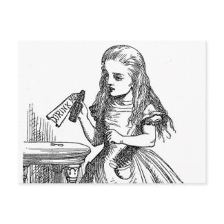 Drink Me (Alice in Wonderland) postcard