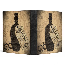 Drink Me Bottle Binder