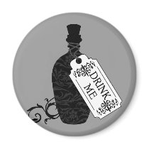 Drink Me Bottle Refrigerator Magnets