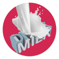 Drink Milk! 3D stickers by neildream Drink Milk! 3D stickers