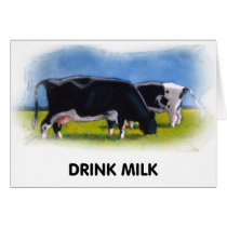 DRINK MILK COWS ARTWORK CARDS