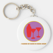 Drink Mixin Merit Badge Key Chain
