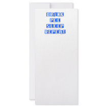 Drink, Pee, Sleep, Repeat. Funny. Full Color Rack Card
