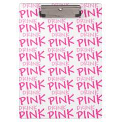 Drink Pink Plexus Slim Custom Clipboard