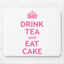 Drink Tea and Eat Cake mousepads by ScarySheep Drink Tea and Eat Cake mousepads