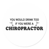 Drink Too - Chiropractor stickers by poorrichards Drink Too - Chiropractor stickers