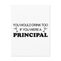 Drink Too - Principal Postcard