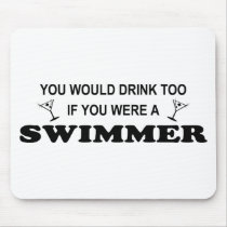 Drink Too - Swimmer Mouse Pad