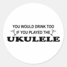 Drink Too - Ukulele Stickers